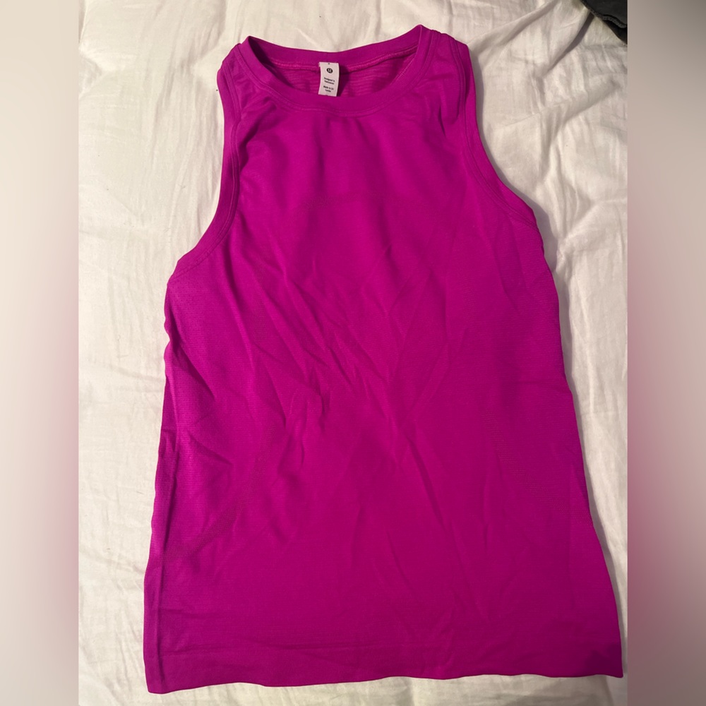 lululemon hot pink tank top size 2